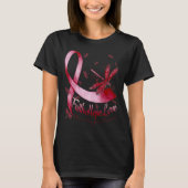 Faith Hope Love Brain Aneurysm Awareness Dragonfly T-shirt (Voorkant)