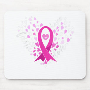 Faith Hope Love Breast Cancer Awareness Pink Ribbo Muismat