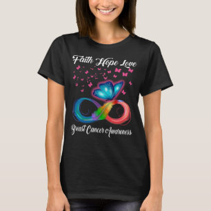 Faith Hope Love Breast Cancer Awareness T-shirt
