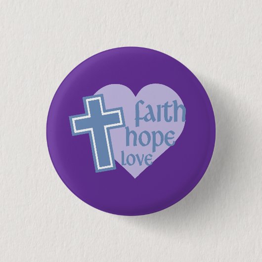Faith Hope Love Button (Voorkant)