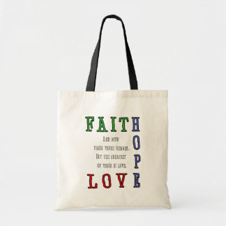 Faith, Hope, Love Canvas tas