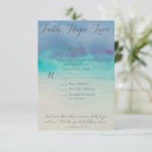 Faith Hope Love Carte de réponse RSVP (Debout devant)