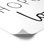 Faith Hope Love Christelijk Poster (Hoek)