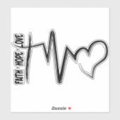 Faith Hope Love Christelijk Sticker (Vel)