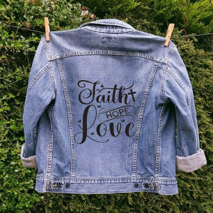 Faith Hope Love Christian Cross Girl