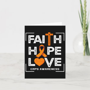 Faith Hope Love Crops Bewustzijn Kaart