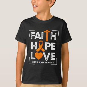 Faith Hope Love Crops Bewustzijn T-shirt
