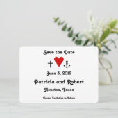 Faith Hope Love | Datum opslaan Save The Date (Staand voorkant)