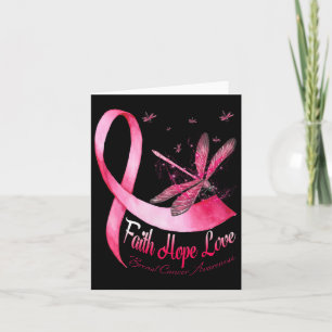 Faith Hope Love Draairy Breast Cancer Awareness Kaart