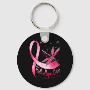 Faith Hope Love Draairy Breast Cancer Awareness Sleutelhanger