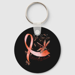 Faith Hope Love Dragonfly RSD Crops Bewustzijn Sleutelhanger