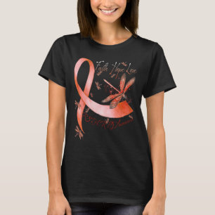 Faith Hope Love Dragonfly RSD Crops Bewustzijn T-shirt