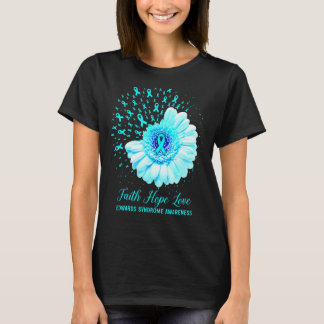 Faith Hope Love Edwards Syndroom Awareness Survivo T-shirt