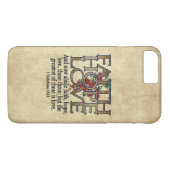 Faith Hope Love Elegant Bible Scripting Christelij Case-Mate iPhone Case (Achterkant (Horizontaal))