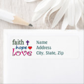 Faith Hope Love Etiket (Insitu)