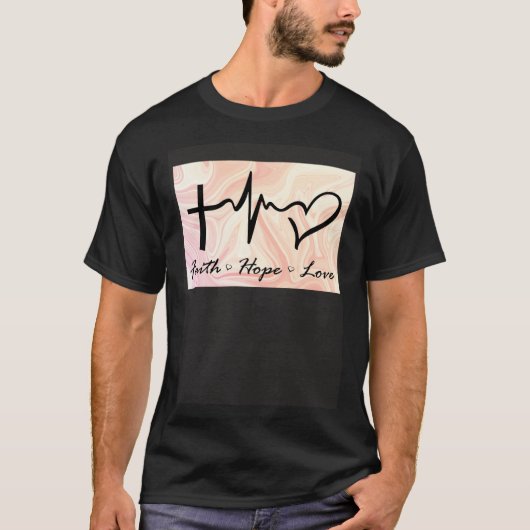 Faith Hope Love Expression Affection Christian Rel T-shirt (Voorkant)
