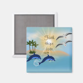 Faith Hope Love Fridge Magnet (Recto/Verso)