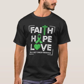 Faith Hope Love Galweg Kanker Bewustzijn T Shirt