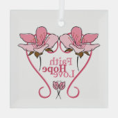 FaItH, HoPe & LoVe Glas Ornament (Achterkant)