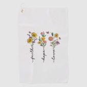 Faith-Hope-Love Golfhanddoek (Voorkant)