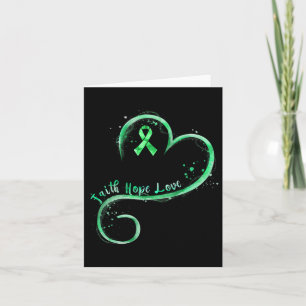 Faith Hope Love Green Ribbon Kidney Disease Awaren Kaart