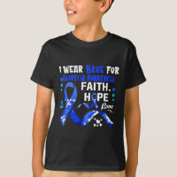 Faith Hope Love I Draag Blue for Alopecia Awarenes