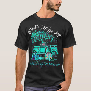 Faith Hope Love Interstitial Cystitis Awareness T-shirt