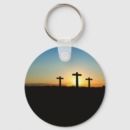 Faith, Hope & Love Jesus Christus Cross Sleutelhanger