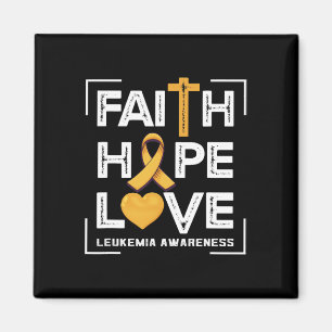 Faith Hope Love Leukemia Awareness Magneet
