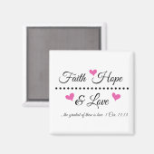 Faith Hope & Love Magnet (Recto/Verso)