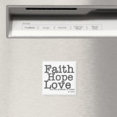 Faith Hope Love Magnet Magneet (Insitu (Vaatwasser))