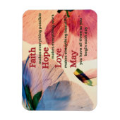 Faith Hope Love May Magneet (Verticaal)