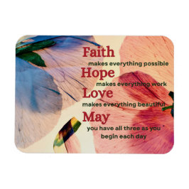 Faith Hope Love May Magneet
