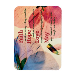 Faith Hope Love May Magneet