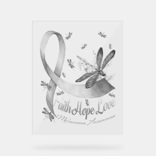 Faith Hope Love Melanoma Awareness Dragonfly