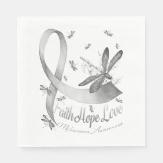 Faith Hope Love Melanoma Awareness Dragonfly Servet