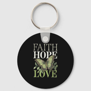 Faith Hope Love Mental Health Awareness Sleutelhanger