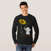 Faith Hope Love Multiple Sclerosis Bewustheid T-shirt (Voorkant volledig)