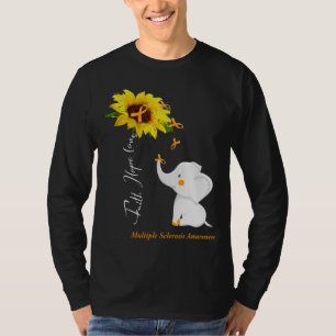 Faith Hope Love Multiple Sclerosis Bewustheid T-shirt