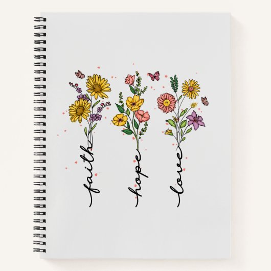 Faith-Hope-Love Notitieboek (Voorkant)