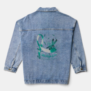 Faith Hope Love Panic Disorder Awareness Dragonfly Denim Jacket