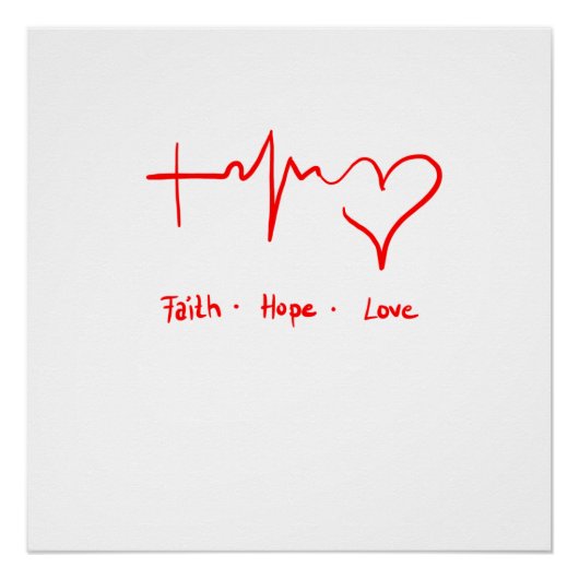 Faith Hope Love Perfect Poster (Voorkant)
