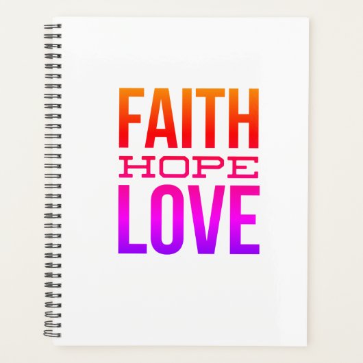 Faith Hope Love Planner (Devant)