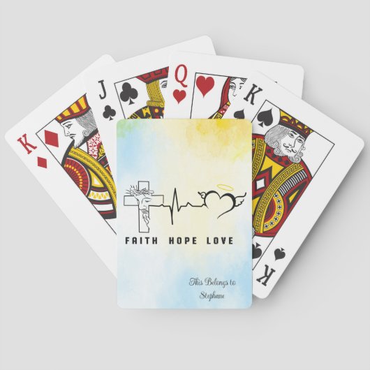 Faith Hope Love Pokerkaarten (Achterkant)