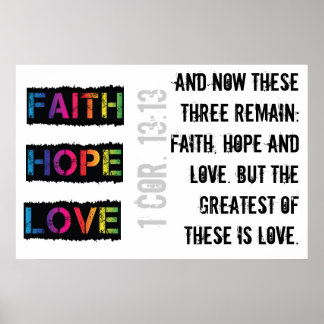 Faith, Hope & Love Poster