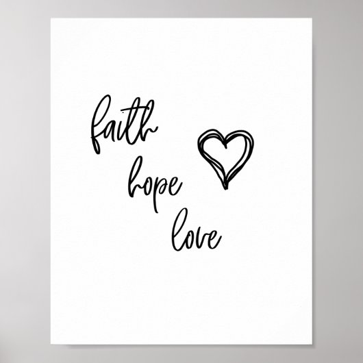 Faith, Hope, Love - Poster (Voorkant)