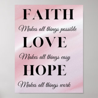 Faith, Hope, Love Poster