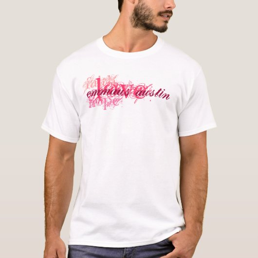 Faith, Hope, Love - Roze - Restant Austin back T-shirt (Voorkant)
