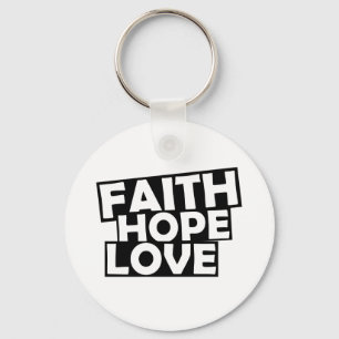 Faith Hope Love Sleutelhanger