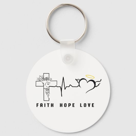 FAITH HOPE LOVE SLEUTELHANGER (Voorkant)